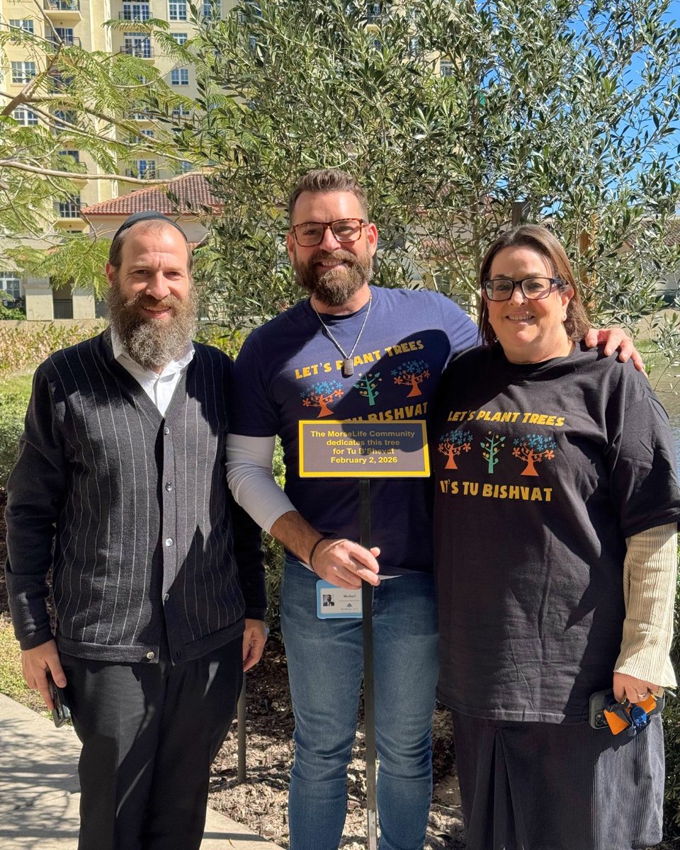 MorseLifeHealth's tweet photo. Every year we mark Tu B'Shevat by planting a new lakeside tree. 🌳 This year, we planted an olive tree, a symbol of peace, resilience, and enduring life.

#TuBShevat #NewYearOfTheTrees #MorseLifeCommunity https://t.co/q12Y7Gap5j