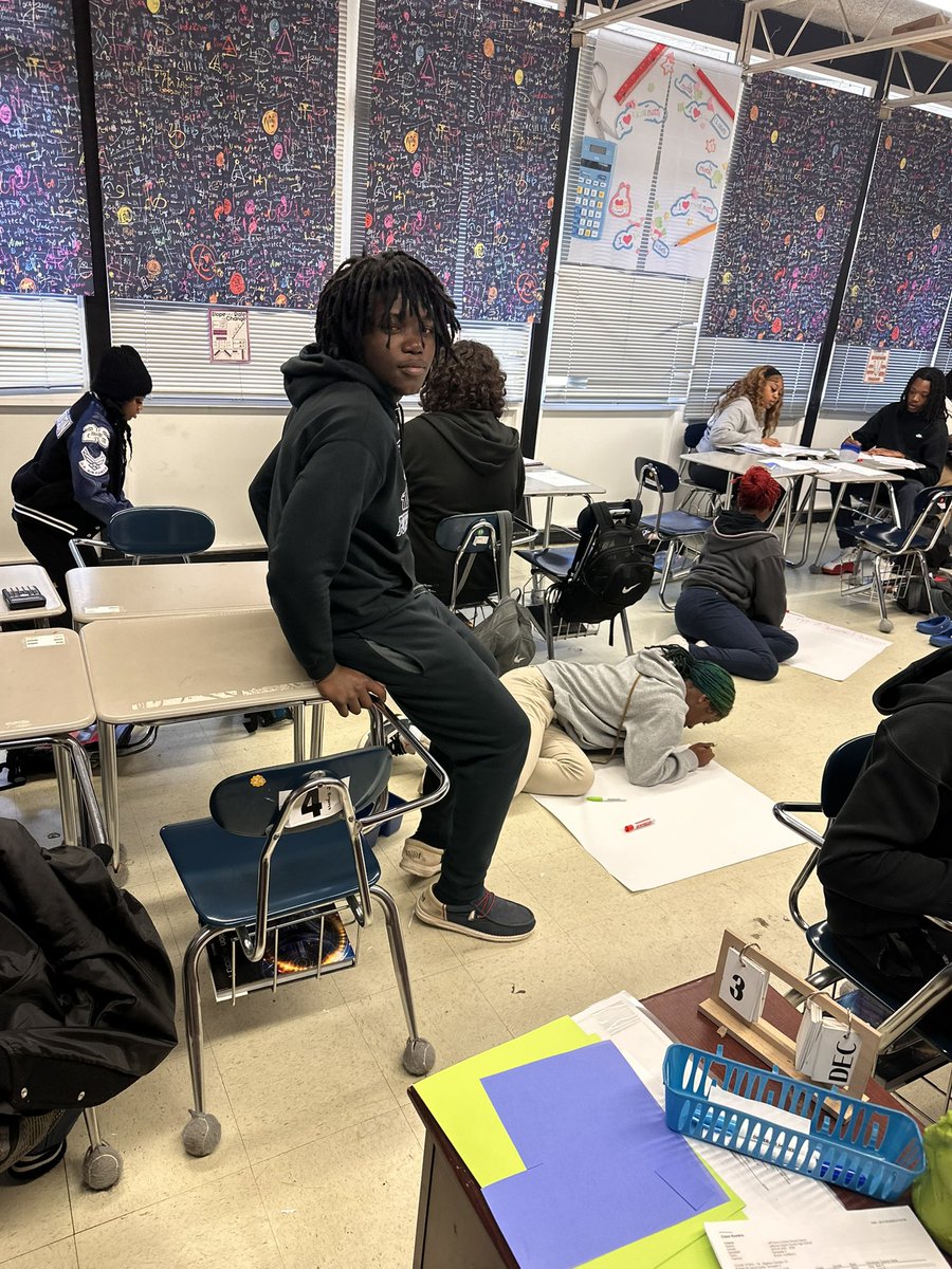 JDCHS_JAGS's tweet photo. Students in Mrs. Cynthia Bryant’s Algebra 2 class, both seniors and juniors, are collaborating to master the skills of Long and Synthetic Division. https://t.co/f03dXdPTyO