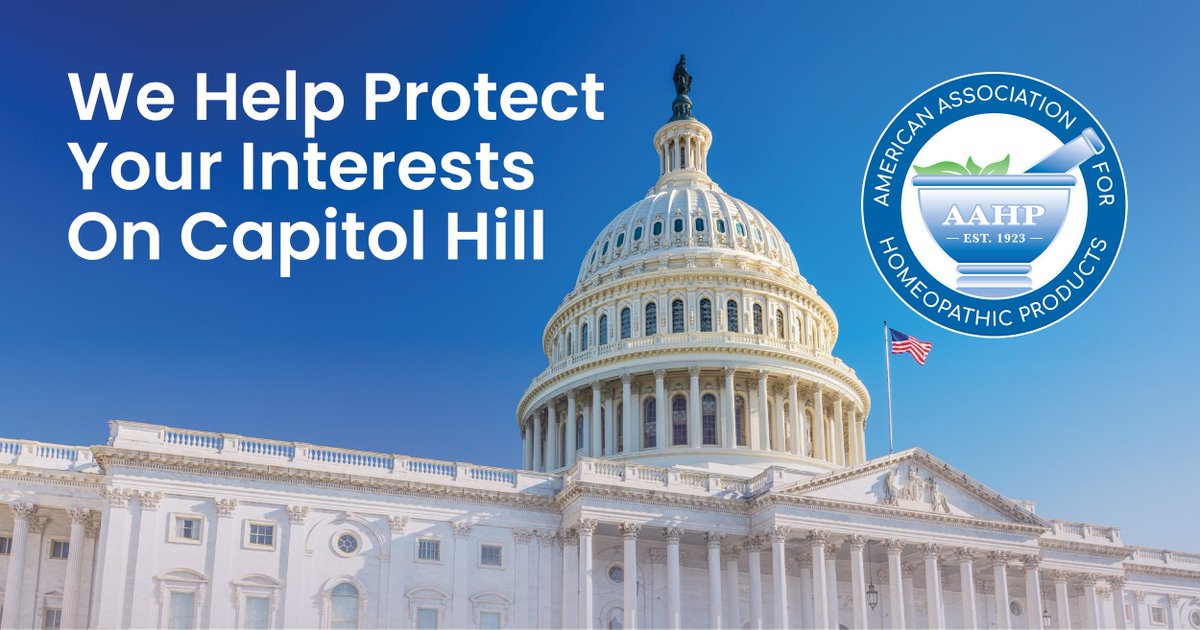 AAHP advocates for its members by engaging lawmakers, regulators, and federal agencies to protect your right to market homeopathic medicines. With a dedicated lobbyist, we help members navigate regulatory change. Learn more: bit.ly/3AKUfNW