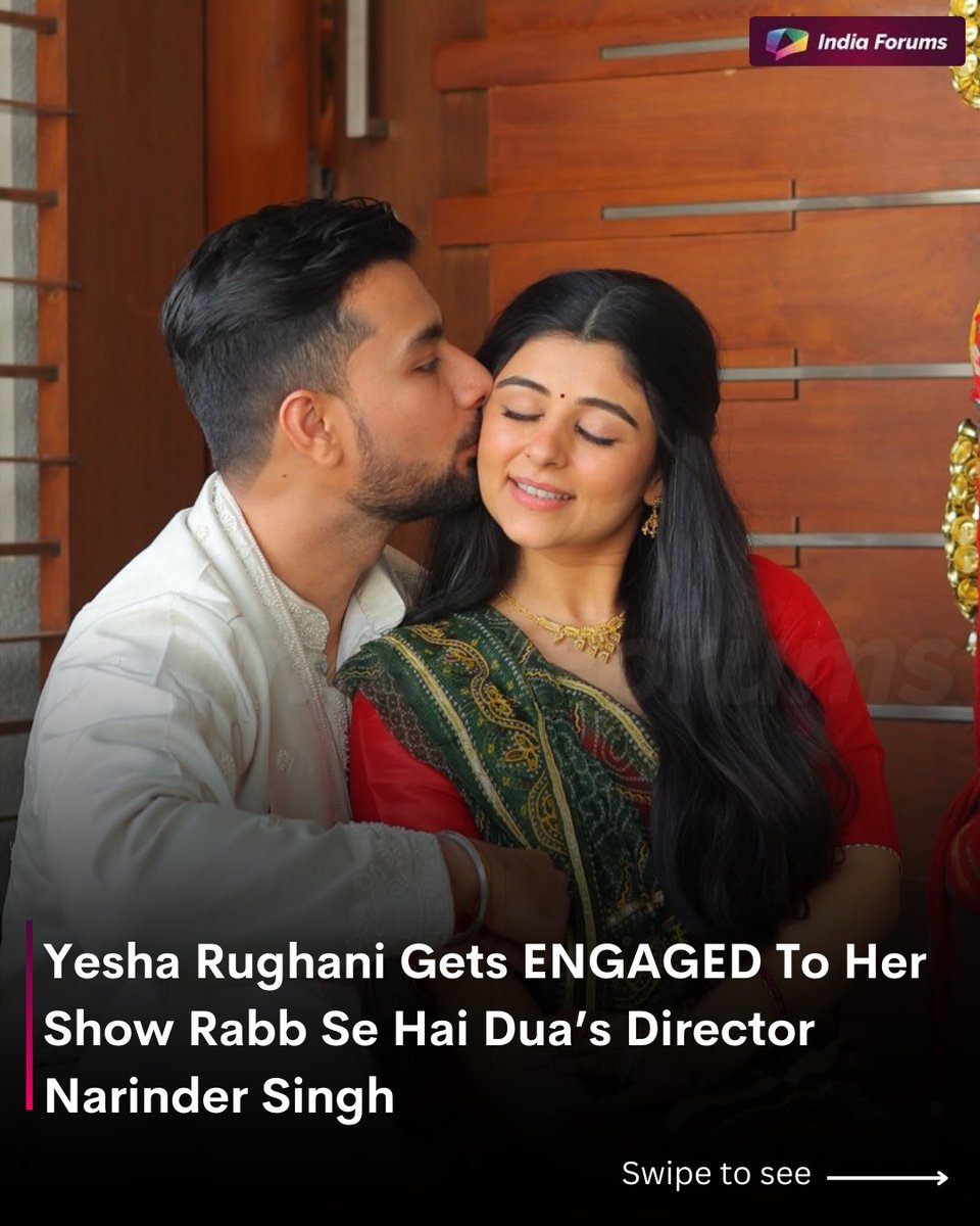 indiaforums's tweet image. From on-screen romance to real-life celebrations! 💍✨ Yesha Rughani is all set to begin a new chapter with Narinder Singh. Wishing the lovely couple a lifetime of happiness! ❤️
.
.
.
#YeshaRughani #EngagementGoals #RabbSeHaiDua #TVStars