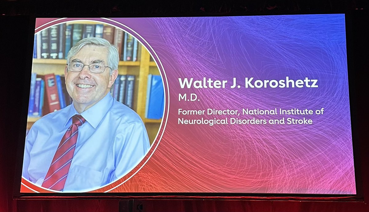 Braindoc_MGH's tweet photo. Massive and so well deserved recognition for the leadership, wisdom and guidance provided by Dr. Walter Koroshetz as a decade as Director of NINDS here at #ISC26 @AHAScience. Mentor to many, friend to all interested in neuroscience, and one of my personal heroes. https://t.co/Fg1IPj6n1u