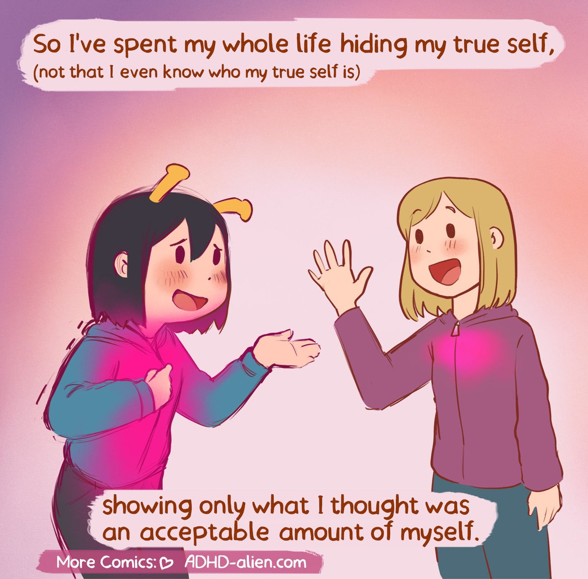 I carry so much internalized shame and guilt from not understanding why I couldn’t do anything right as a kid with ADHD. (1/2)