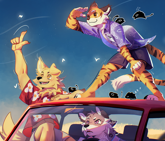 YeenTrash's tweet photo. The trio is off to a new adventure!

This makes background #4!

Get the full version and a lot more on our P**TR**N https://t.co/Gz26stZaiw