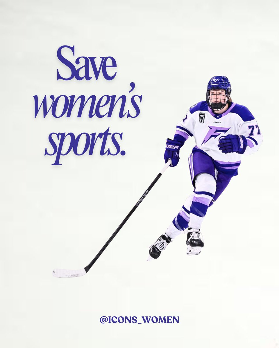 icons_women's tweet image. Today is National Girls and Women in Sports Day 🏅

We celebrate the female athletes who grow stronger through sport—building confidence, resilience, and leadership.
Every female athlete deserves a fair chance to compete.

Girls’ sports belong to girls.