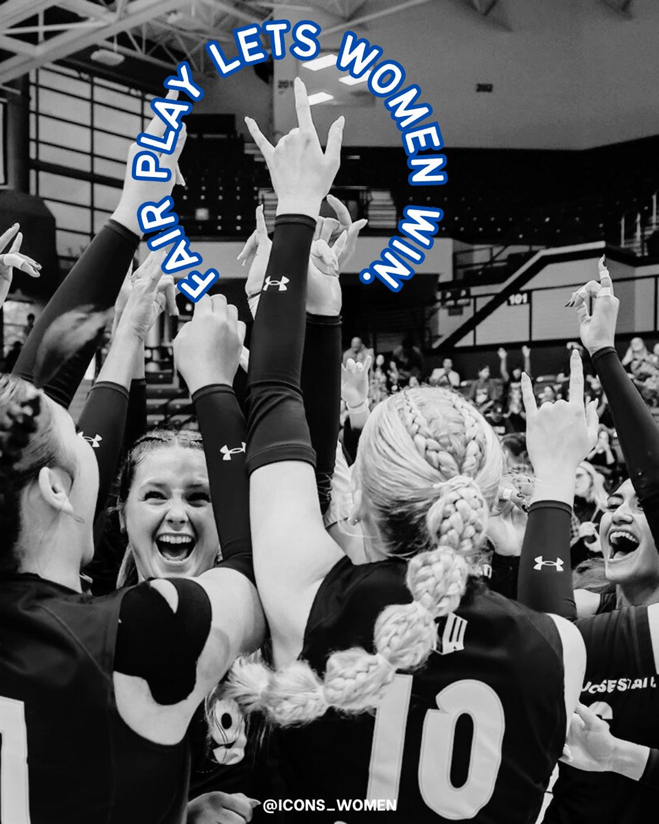 icons_women's tweet image. Today is National Girls and Women in Sports Day 🏅

We celebrate the female athletes who grow stronger through sport—building confidence, resilience, and leadership.
Every female athlete deserves a fair chance to compete.

Girls’ sports belong to girls.