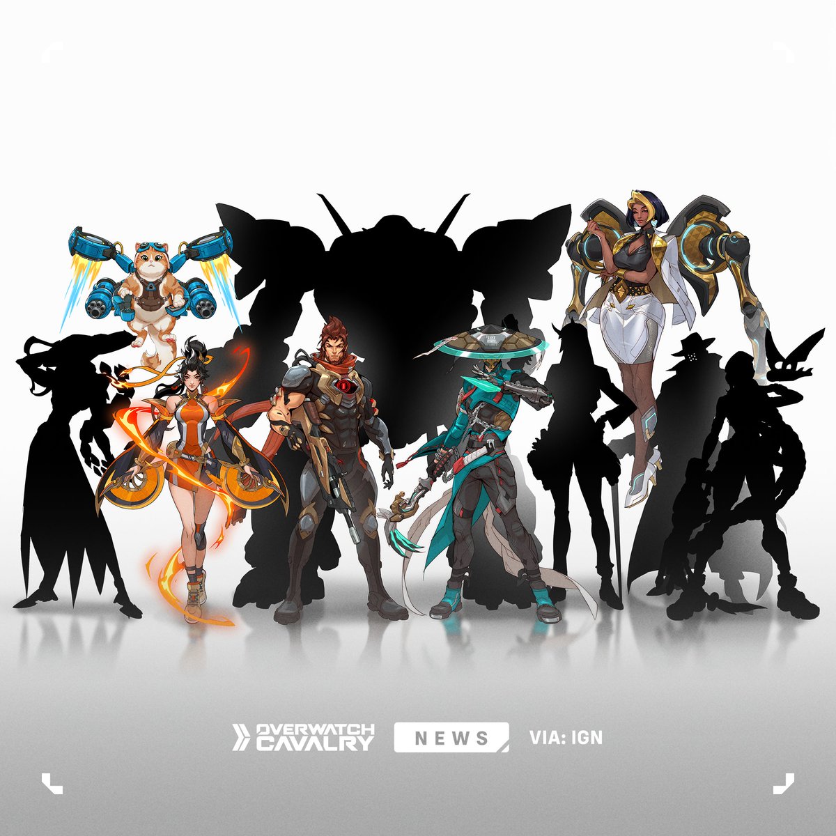 OWCavalry's tweet image. Major New Hero Releases in #Overwatch ✨

10 Heroes will be added to the game in 2026, kicking off on February 10 with Anran, Emre, Domina, Mizuki, and Jetpack Cat. A new hero will release EVERY season!

Who are you most excited for? 🤩