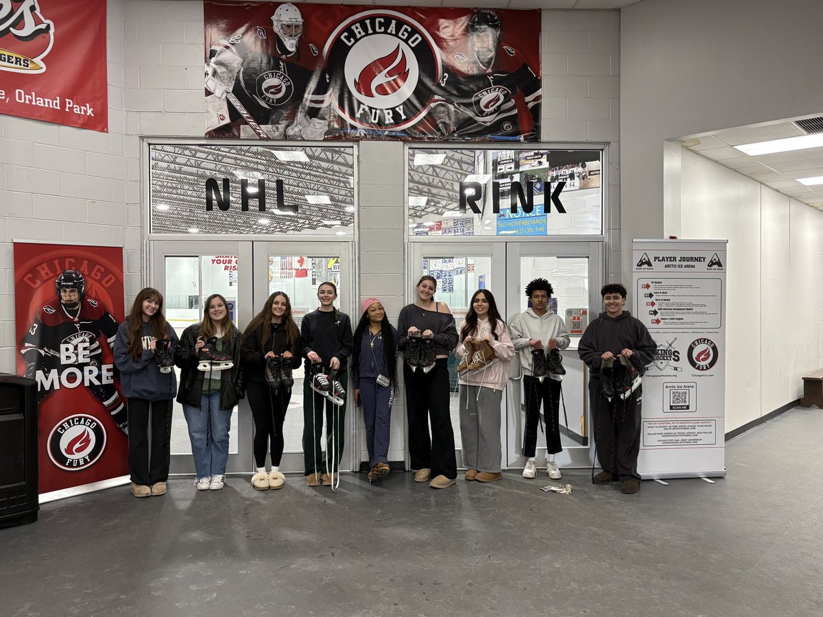 SandburgPE's tweet photo. It’s a great day to have a great day at the Arctic Ice Arena! A little skate, a little lunch and a lot of fun!!! 

#SkateWithUs ⛸️⛸️⛸️
#FlyWithUs 🟡🔵🦅💪 https://t.co/rrSKra9o4j