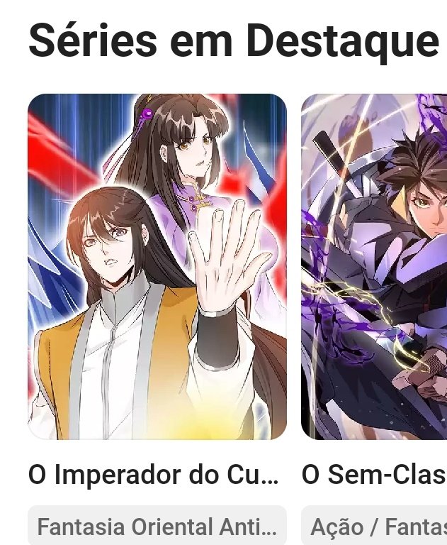 Não sei porque eu tento ler quadrinho nesses apps, olha o que me recomendam kkkkkkk