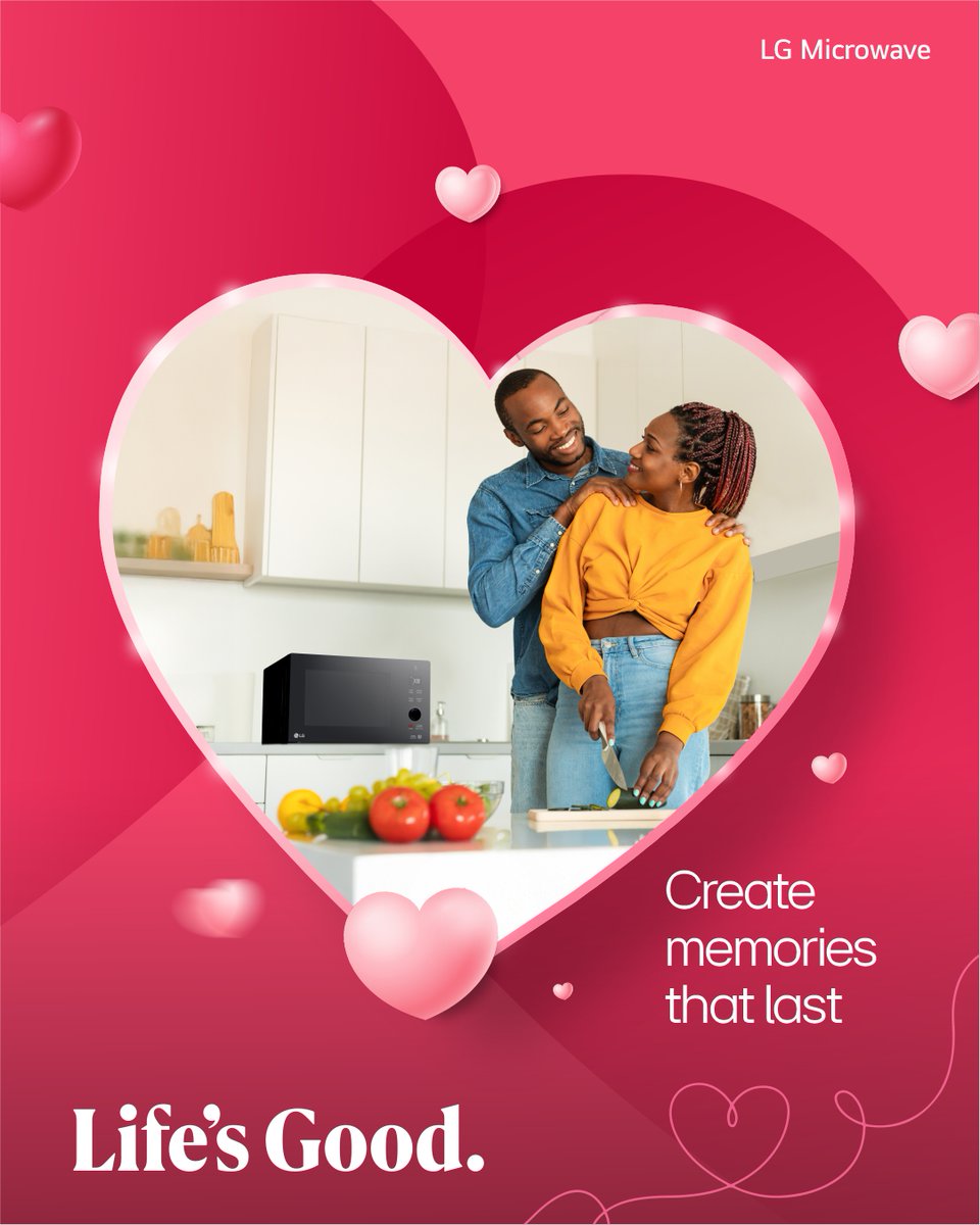 LGAfrica1's tweet photo. With the NeoChef Microwave, every meal comes out just right, so the moments at the table stay unforgettable.
Learn more: https://t.co/xlIHV7JqVL
#LGNeoChef #LifesGood #LGNigeria #LGMicrowave #ValentineCollection #ValentinewithLG https://t.co/Dumk1dBaj4
