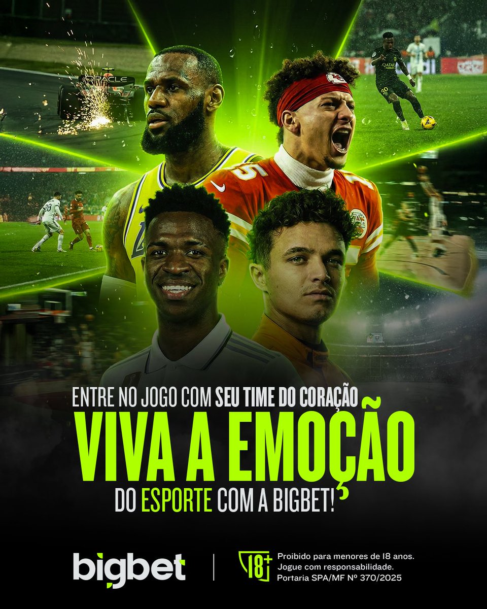 Entre em campo com o seu time do coração e viva cada lance como se fosse final! 

Emoção do primeiro minuto ao último, grandes jogos, grandes histórias e a experiência completa do esporte com a BigBet. ⚽🔥

🔗 big.bet.br