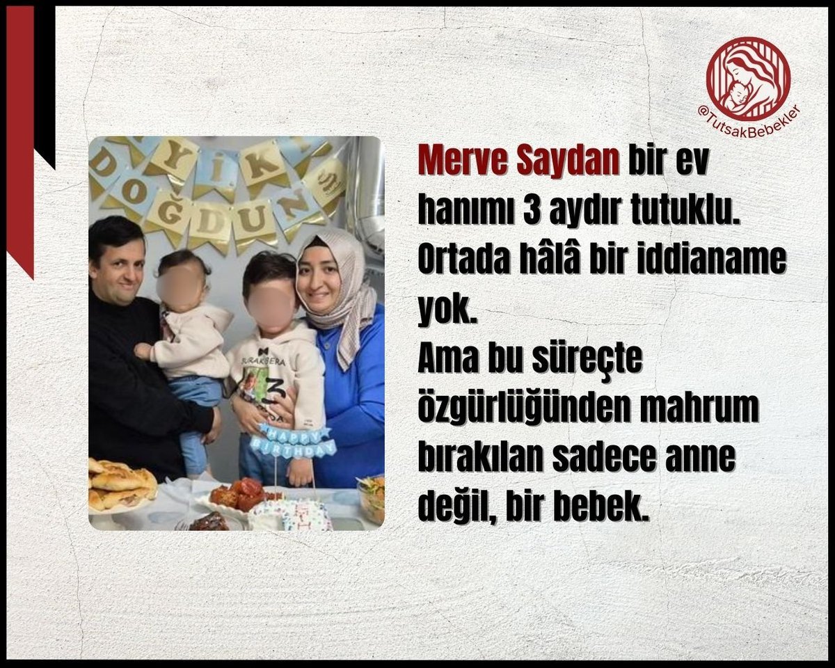 Anne ve bebek 24 kişilik küçük bir koğuşta kalıyor.
Her yer demir ranza.
Yeni yürümeye başlayan bir çocuğun ne alanı var ne güvenliği.
BebekliAnne MerveSaydan
GSvIST