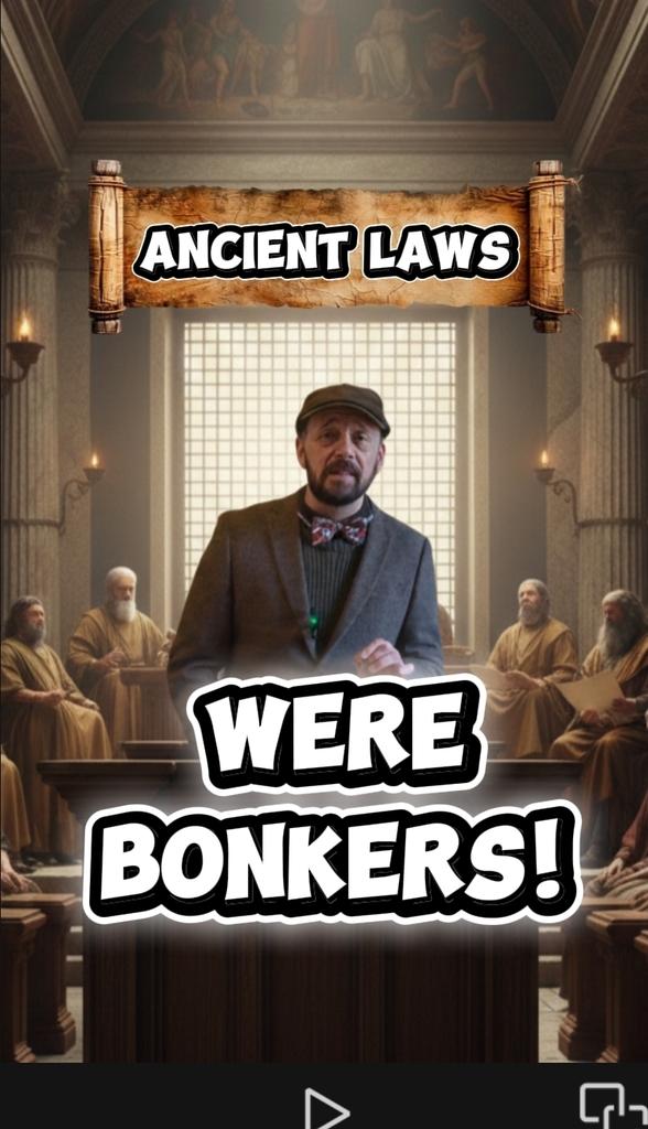 Laws today have got nothing on these, imagine getting executed because the guy that burgled your house could swim 🤣 #ancienthistory #laws #FunFact youtube.com/shorts/iPGqQOp…