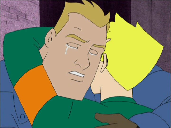 The difference here lies on the lesson:

Sean Foley is prejudiced to african americans but his love for his son outweigths his personal bigotry, Static's dad helps him while he confronts him on his views, he is not made into a punching bag but someone who can change.