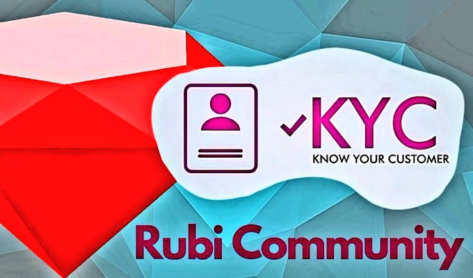 RubiCoreTeam's tweet photo. 🔴 Rubi KYC Open 💫🎉 🚀🚀

Complete your KYC on #Rubi ⚠️ https://t.co/8mZUGj9Fp1