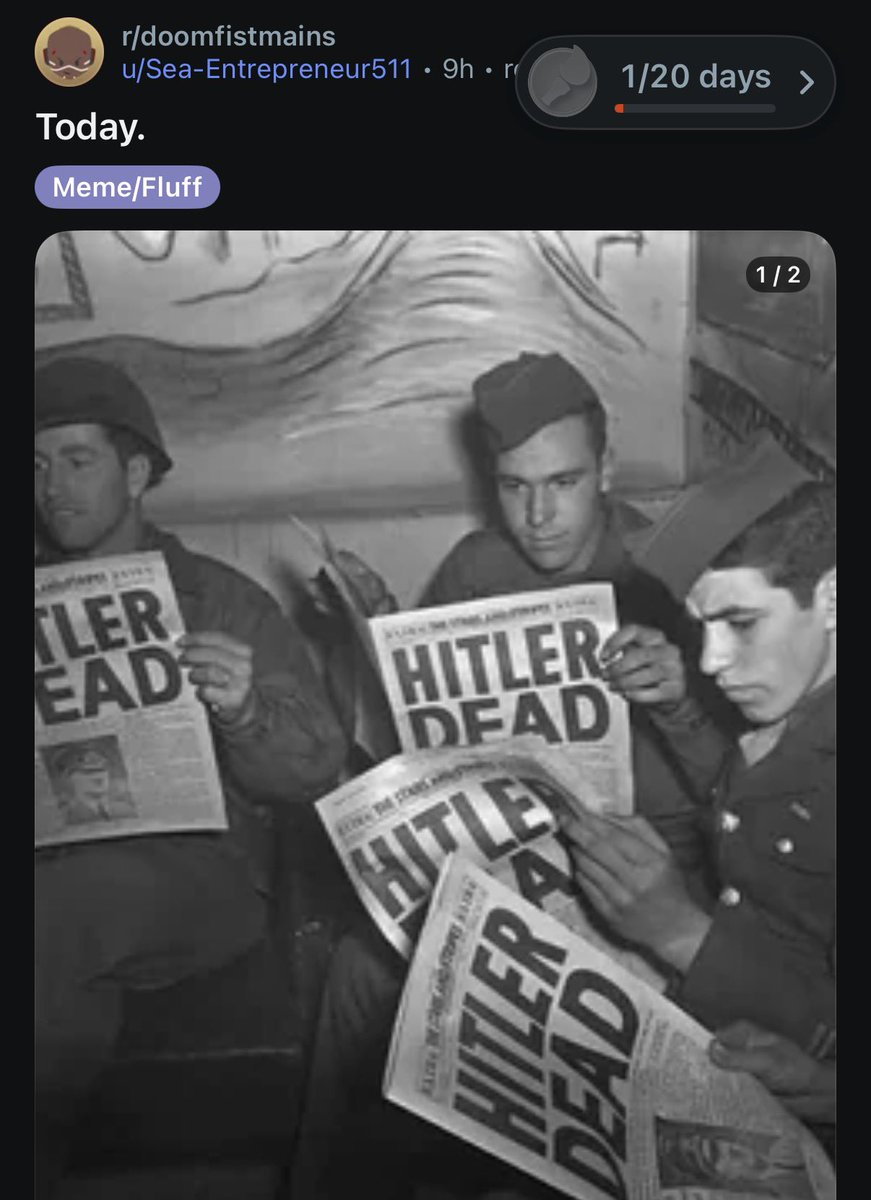 Greenpig117's tweet photo. ON THE DOOMFIST SUBREDDIT 😂 https://t.co/0JYFt7VJHE