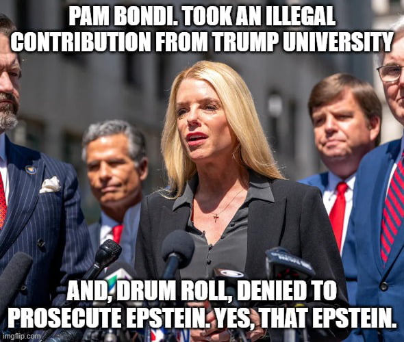 su_z_t's tweet image. #ImpeachPamBondi