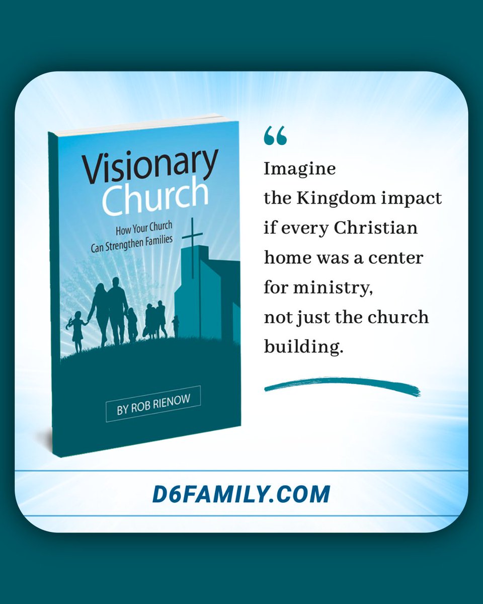 What if the future of your church depends on how well you equip families today?

Visionary Church by Dr. Rob Rienow reveals God’s strategy for churches to strengthen families and pass faith through the generations—straight from Scripture.

👉 Learn more: VisionaryFam.com/Shop/Visionary…