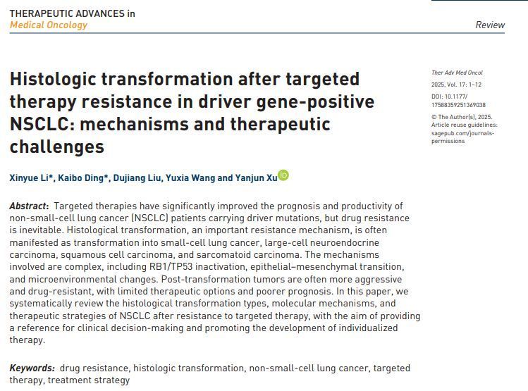 Therapeutic Advances in Medical Oncology tweet media