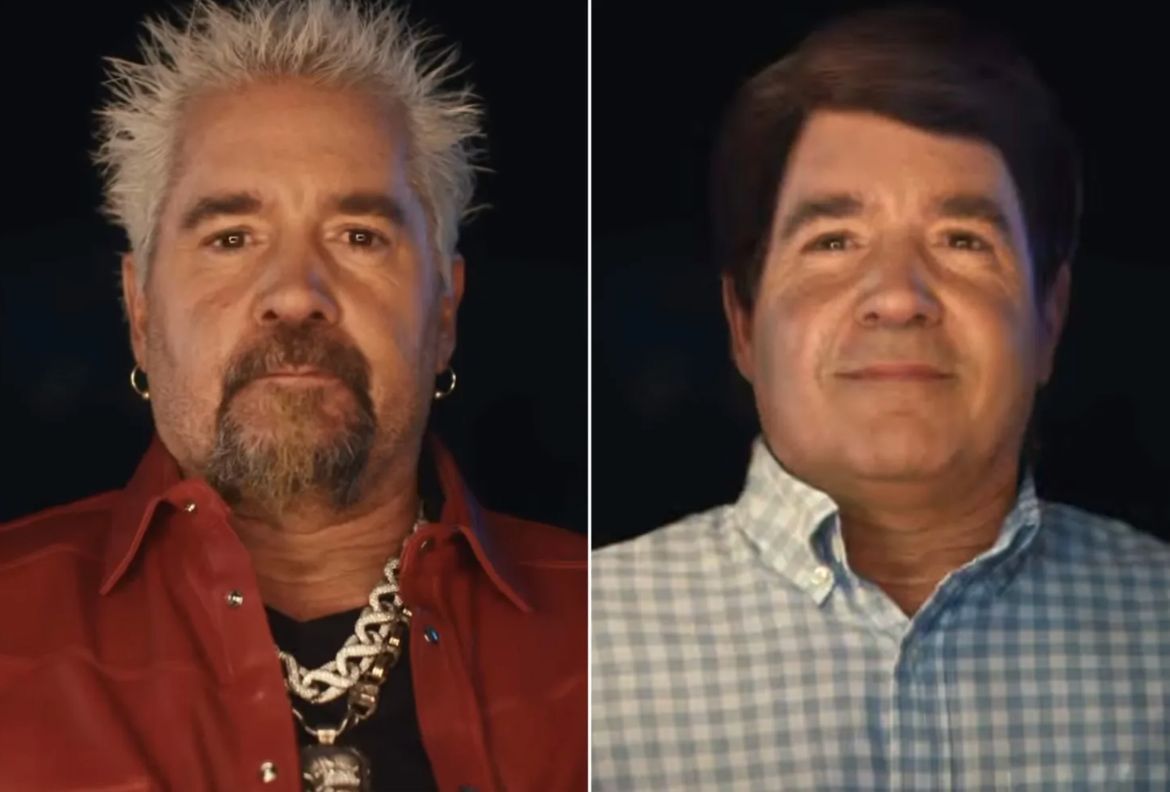 celebritysource's tweet image. Guy Fieri fears fan reactions to Super Bowl ad transformation 

ew.com/guy-fieri-fear… 

#superbowlads #guyfieri #thecelebritysource
