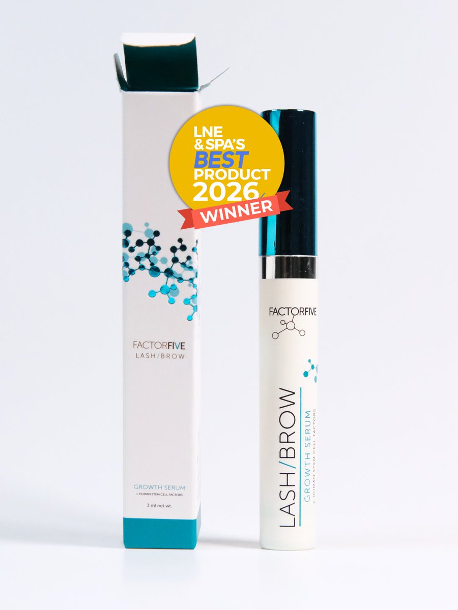 We’re proud to share that #FACTORFIVE's Lash &amp; Brow Growth Serum was named Best Lash Product of 2026 in the LNE &amp; Spa Best Product Awards! 🏆 Voted by the professionals who use and trust our products every day. Thank you! hubs.la/Q041QSJl0