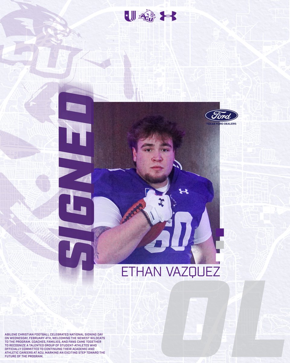 ACUFootball's tweet photo. Welcome to the 𝐁𝐢𝐠 𝐂𝐨𝐮𝐧𝐭𝐫𝐲 Ethan!!

🏈 Offensive Line
🏈 East Texas A&amp;M

#CDT | #GoWildcats https://t.co/35Rf9vdgoE