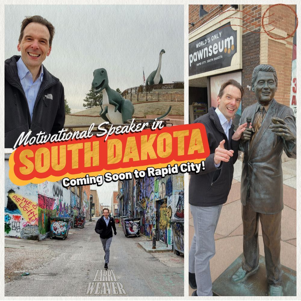 larryweaver's tweet photo. Amazingly, no AI was used in this photo! 😂

The Black Hills don't need fake photos. Because they have real dinosaurs, replicas of every U.S. President, whimsical back alleys, and the world's only pawnseum. And that's just Rapid City. 

South Dakota, I will see you soon! https://t.co/8wrydhVaqn