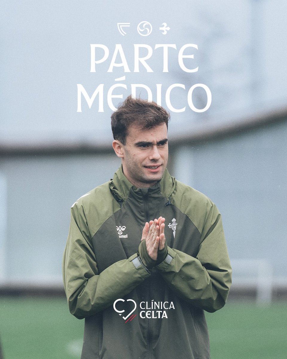RCCelta's tweet image. 🏥 Parte médico: Álvaro Núñez sufre una pubalgia.

📎 Más información en celta.gal