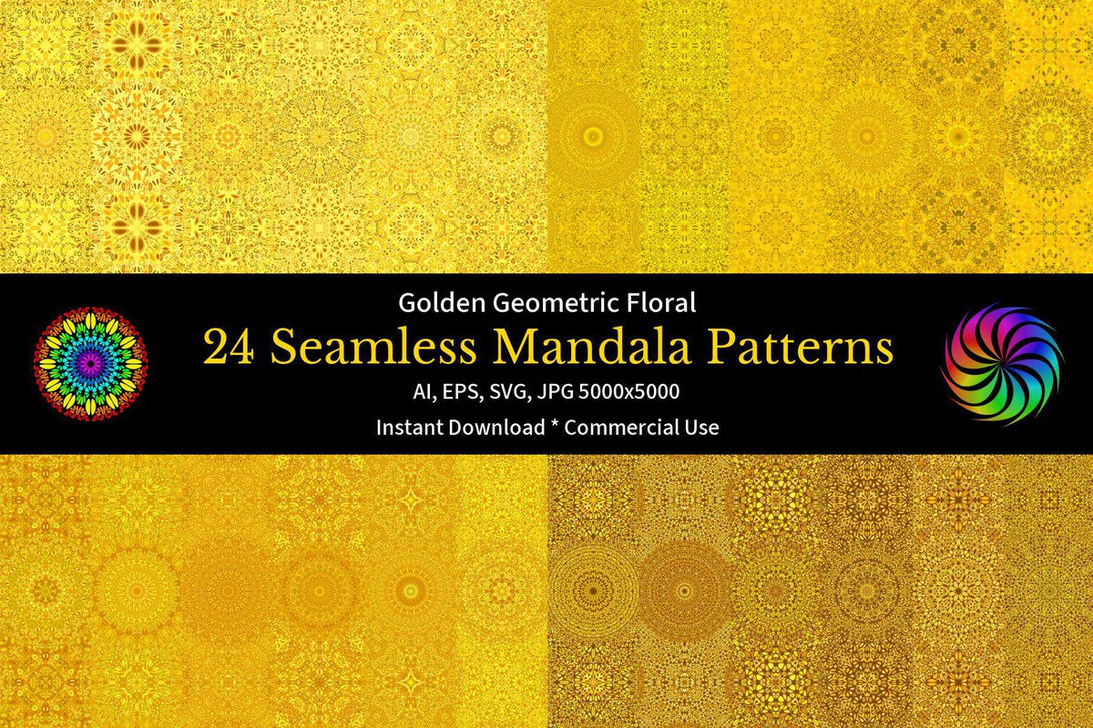 DavidZydd's tweet image. Mandala Seamless Patterns - Patreon exclusive: patreon.com/cw/MandalaMagi… #patterncollection #commercialuse #artist