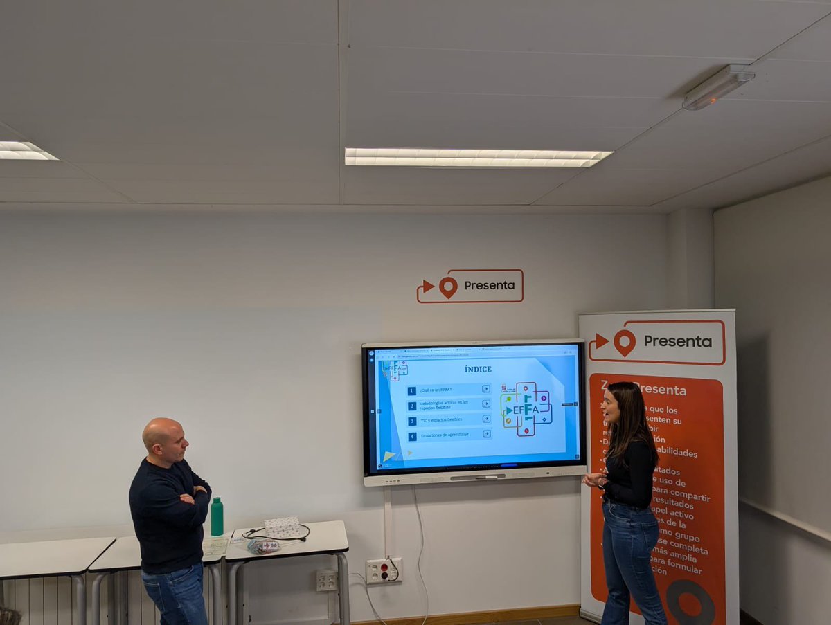 CFIE_Avila's tweet photo. ¡Transformando las aulas! 🏫✨ Hoy nos adentramos en la metodología #EFFA en el @CFIE_Avila. Gracias a  @Josecasillassan y @juditth_torres (@CEIPSTERESADEJ)  por guiarnos en la transformación metodológica del @ceip_csa. 💡
#formaciónCyL #TiCyL https://t.co/qdBbUovYMu