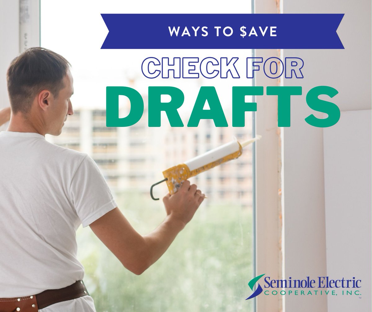 Prevent drafts and improve energy efficiency by weatherstripping and caulking drafty windows and doors.