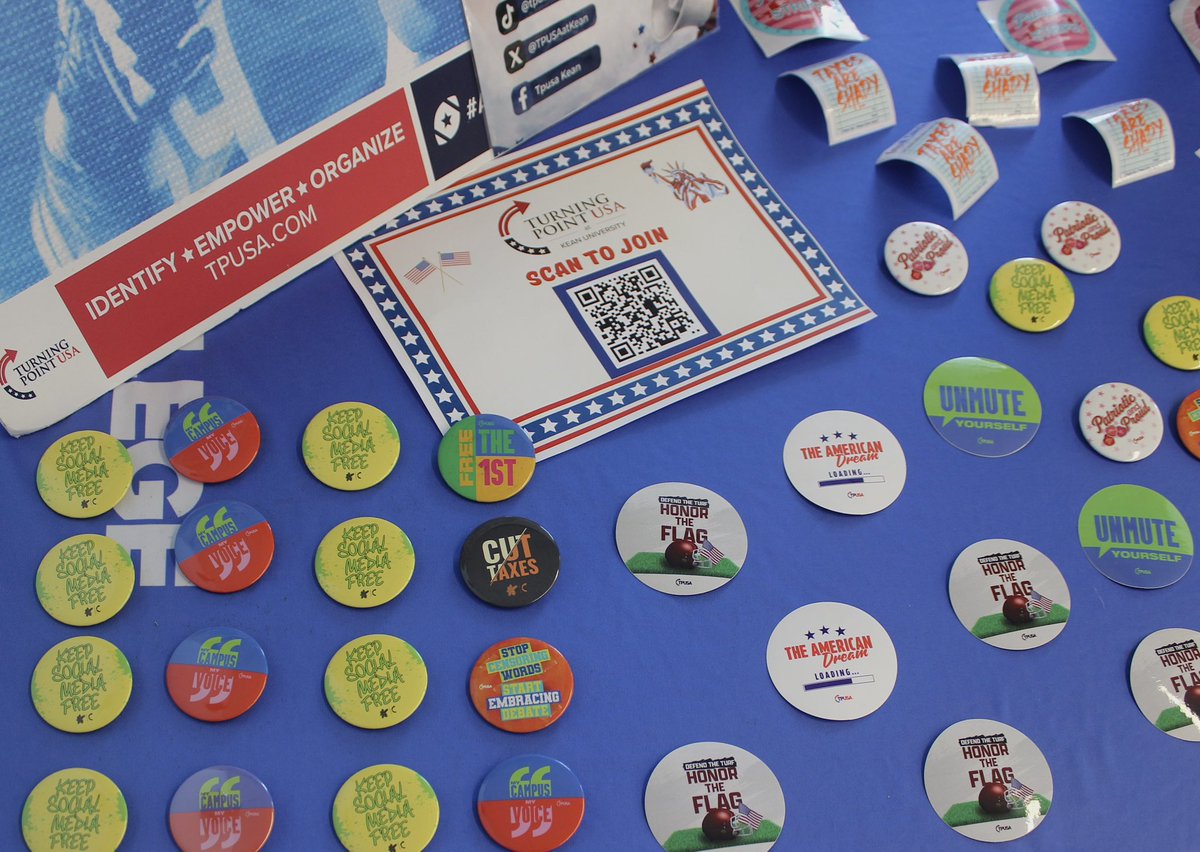 TPUSAatKean's tweet photo. Thank you to everyone who stopped by for the 2026 Student Involvement Fair!!!🇺🇸

#keanuniversity #charliekirk #turningpointusa #USA #FREESPEECH https://t.co/DoXJ7xcVvf