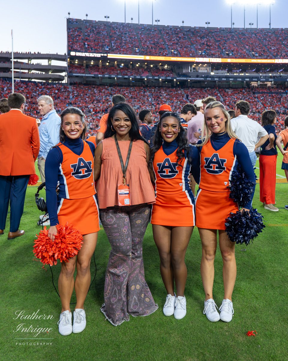 aucheerleading's tweet photo. Happy National Girls &amp; Women in Sports Day! We are so grateful to everyone who supports us, cheers for us &amp; inspires us as we live out our dreams of cheering for our Auburn Tigers! #WarEagle #ngwsd https://t.co/MoHNy7iwZF