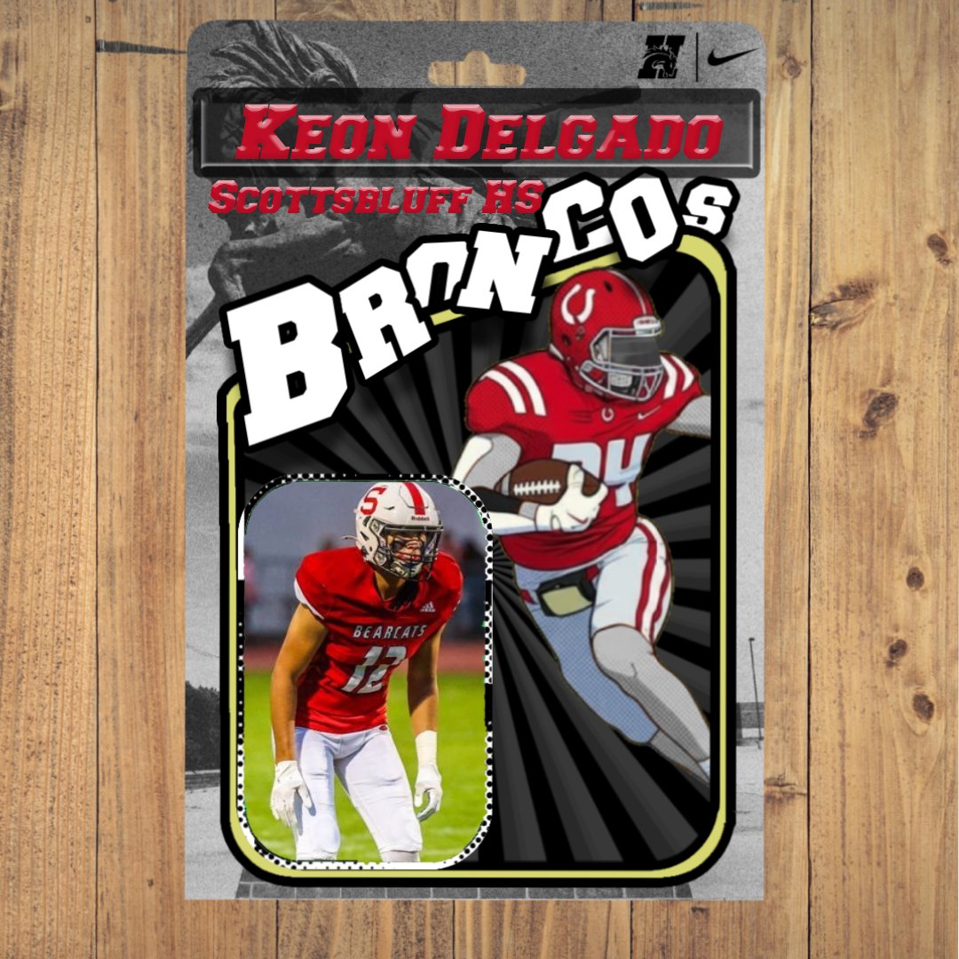 HCBroncoFB's tweet photo. This Just In: Another In-State signee!
Welcome to Hastings College @Keon_Delgado12 ! It’s A Great Day To Be A Bronco! https://t.co/bE64qEom7j
