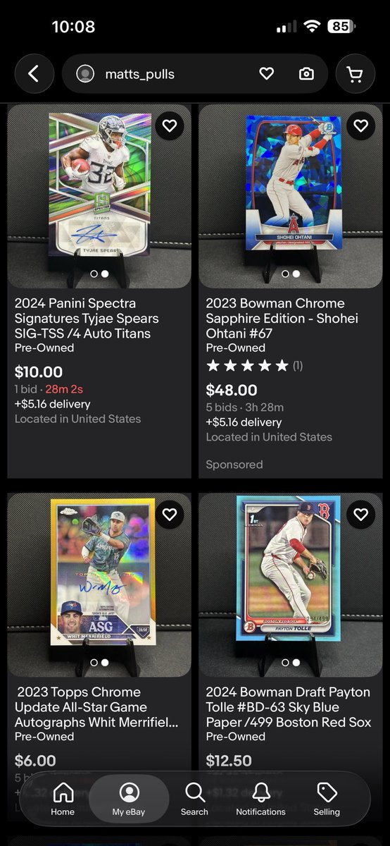 A lot of great value cards ending soon!! Check it out! 

ebay.us/m/2Maogb