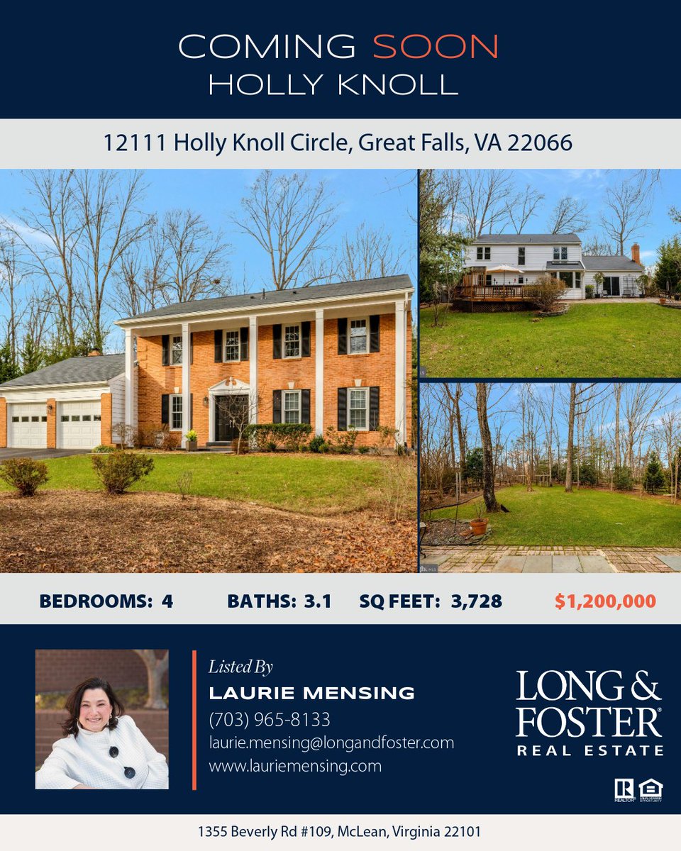 LMensing's tweet photo. Coming Soon in Great Falls
Active Friday, 2/6
Open House Saturday, 2/7
4 BR | 3.5 BA single family home
3,728 sq ft on a flat, fenced 0.46 acre lot
🟠https://t.co/N2TN4nIj3k 
#greatfallsva #longandfoster #forbesglobalproperties https://t.co/gLY9bCAk8A