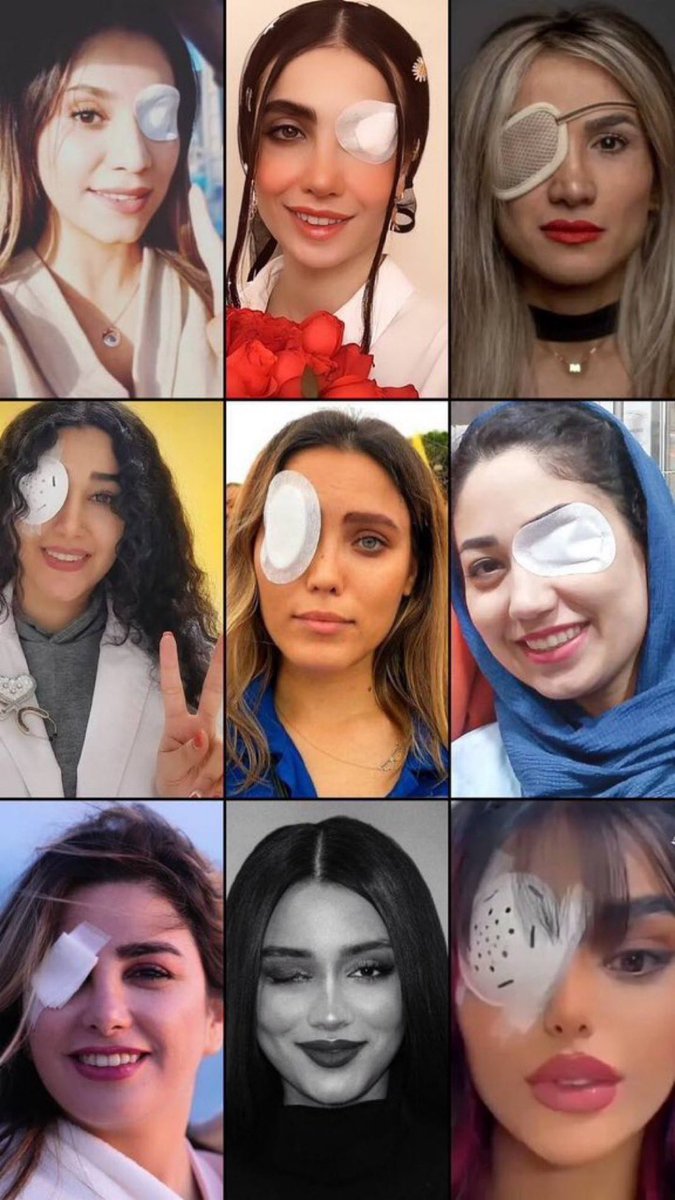 persianjewess's tweet image. These Iranian women were blinded for refusing to wear a hijab. 

Happy World Hijab Day.
