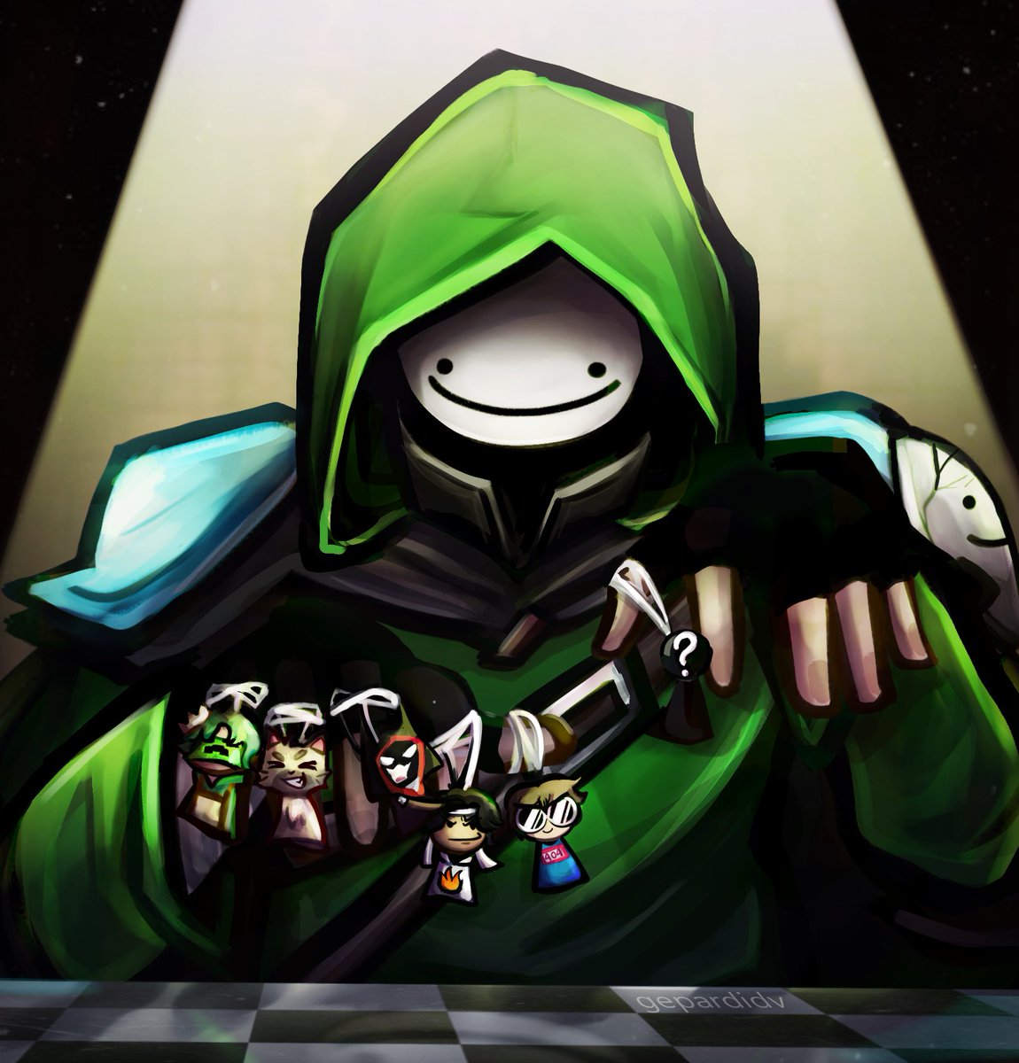 GEPARDidv's tweet photo. who will be the 6th hunter in Manhunt?? :0 spoiler for animation  part 2 #dream #dreamfanart #manhuntfanart https://t.co/lLn4leKEga