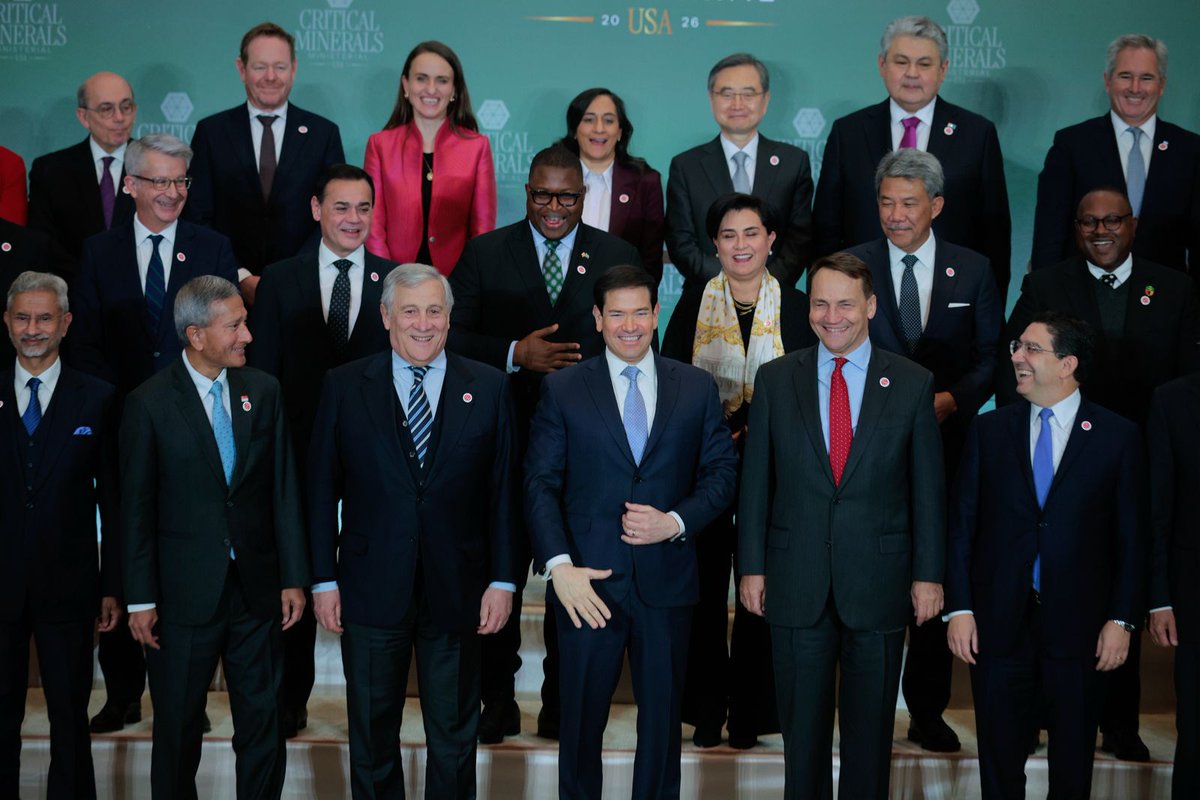 MFA Nasser Bourita took part, today in Washington, in the ministerial meeting on critical minerals organized by the U.S. Secretary of State, Mr. <a href="/SecRubio/">Secretary Marco Rubio</a> , aimed at discussing solutions to secure and diversify critical minerals supply chains