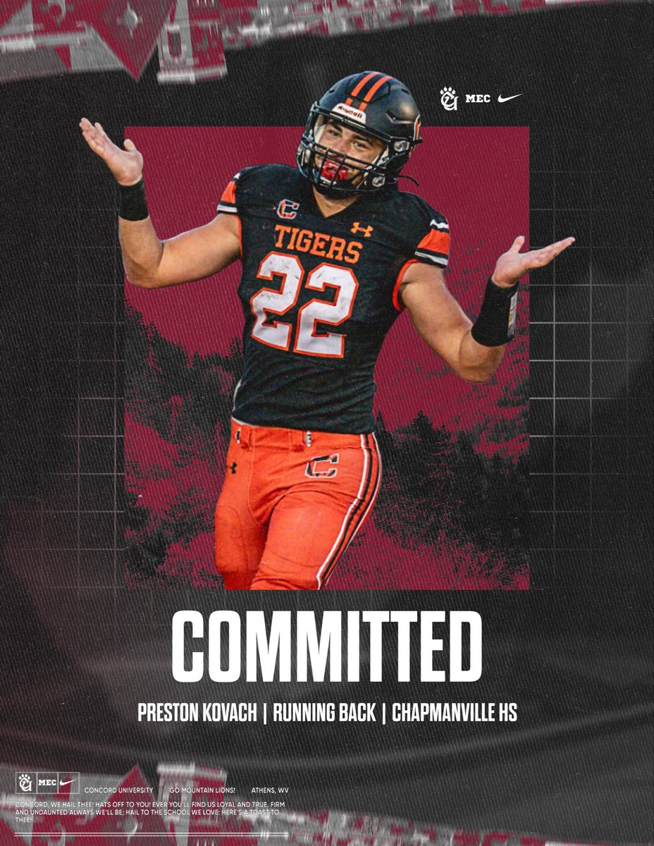 Concord University Football tweet media