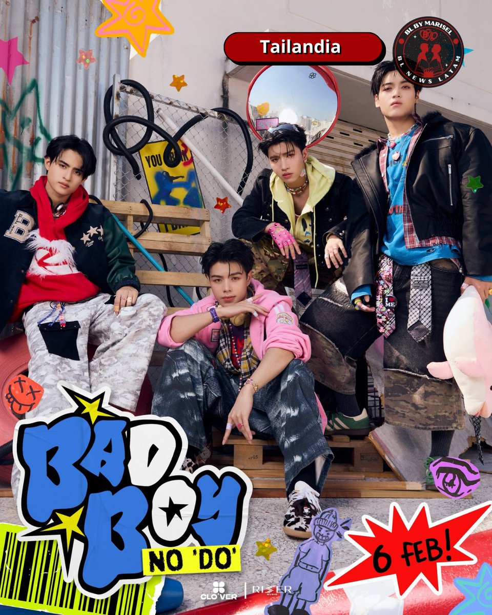 BLNEWSLATAM's tweet image. #BadBoyNoDoCLO_VER #RISERMUSIC #CLO_VER
#BLNEWSLATAM #Tailandia

 ¡El regreso de CLOV_ER! 🍀

¡Ya están aquí las fotos promocionales! 📸 Mira el adelanto del comeback de CLOV_ER con su nuevo sencillo "BAD BOY NO DO". El estreno del MV oficial es este 6 de febrero. ¡Prepárate! 🇹🇭