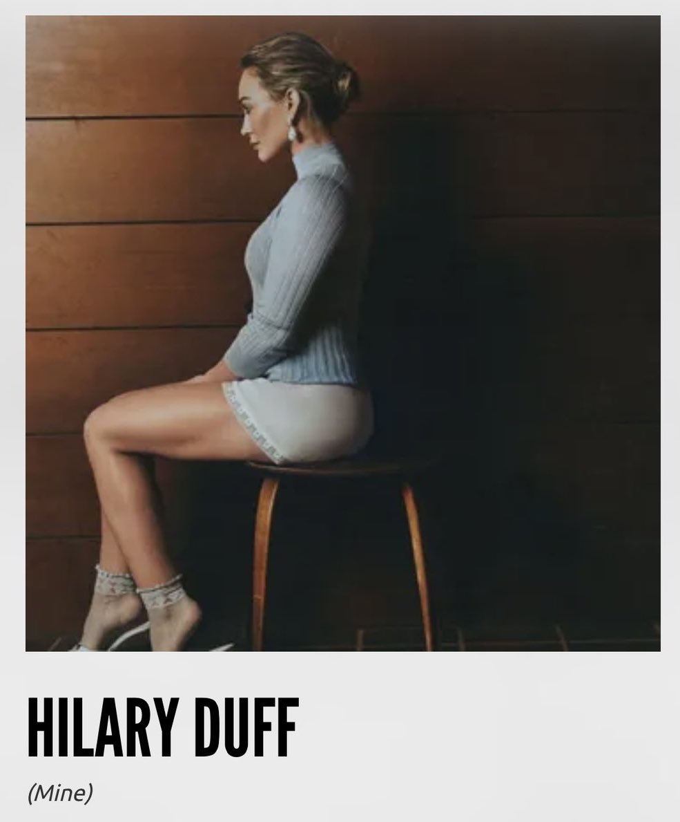 💿| Hilary Duff will release an exclusive “(Mine)” vinyl featuring her greatest hits re-recorded her way!

— Will be released as a @RecordStoreDay exclusive on April 18, 2026.