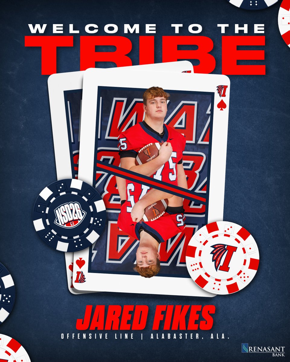 LetsGoICC's tweet photo. @LetsGoICC_FB Welcome to the Tribe, Jared Fikes! #RollTribe #NSD26 https://t.co/7eQLIjJV0I
