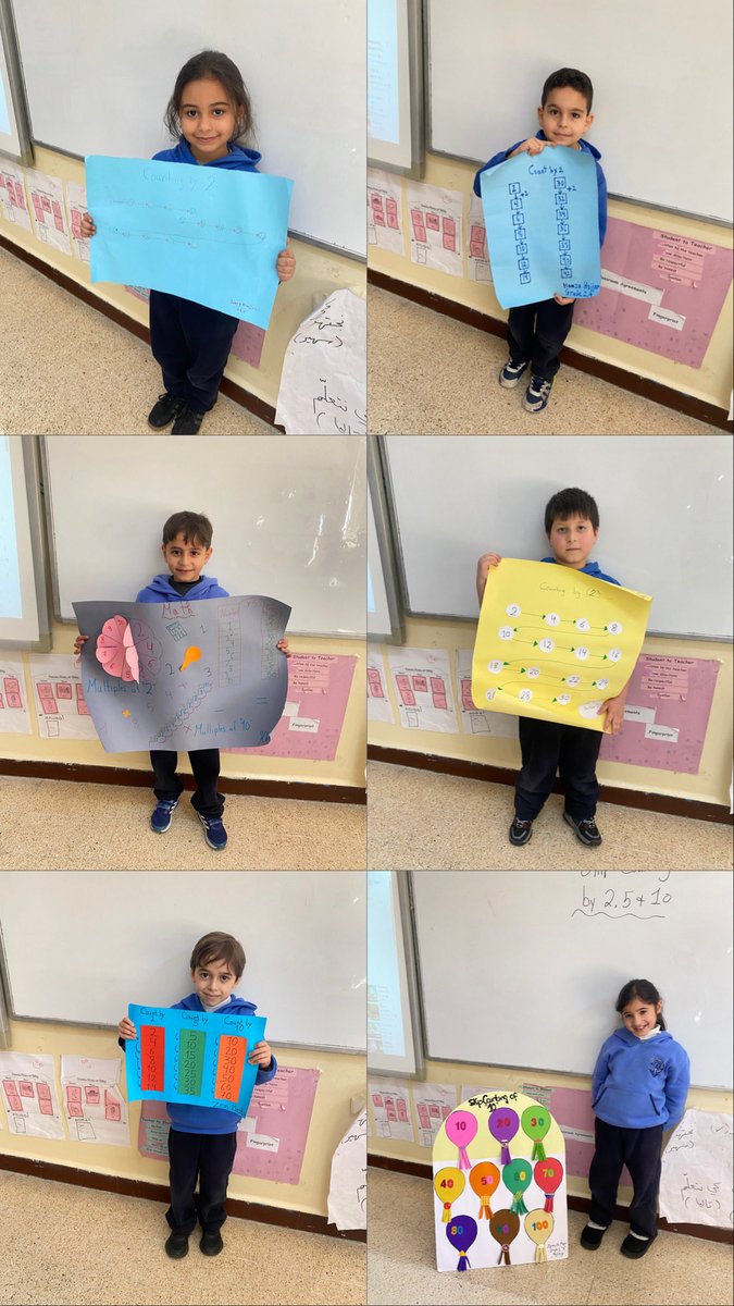 YGhobon's tweet photo. Grade 2 learners proudly presented creative projects while mastering skip counting by 2, 5, and 10! ๐ขโจโจLearning math through fun, color, and creativity.
#Grade2Learners #SkipCountingBy2 #SkipCountingBy5 #SkipCountingBy10 #MathFun
@FawziehHn @MakAishaSchool https://t.co/FiF61ctpb9