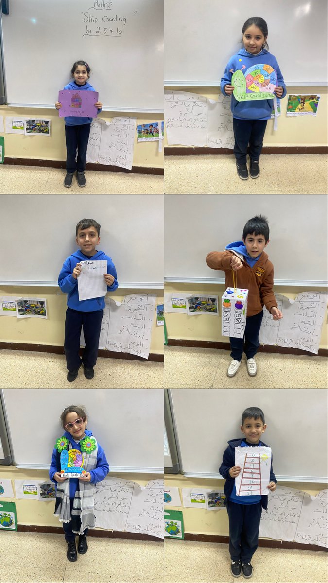 YGhobon's tweet photo. Grade 2 learners proudly presented creative projects while mastering skip counting by 2, 5, and 10! ๐ขโจโจLearning math through fun, color, and creativity.
#Grade2Learners #SkipCountingBy2 #SkipCountingBy5 #SkipCountingBy10 #MathFun
@FawziehHn @MakAishaSchool https://t.co/FiF61ctpb9