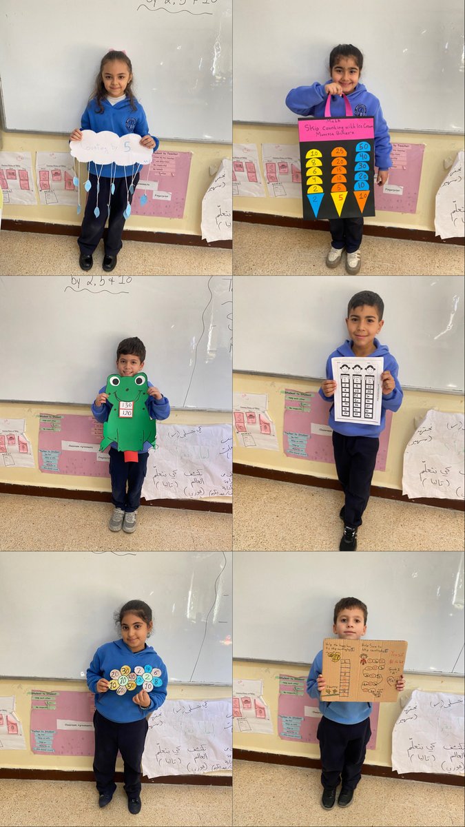 YGhobon's tweet photo. Grade 2 learners proudly presented creative projects while mastering skip counting by 2, 5, and 10! ๐ขโจโจLearning math through fun, color, and creativity.
#Grade2Learners #SkipCountingBy2 #SkipCountingBy5 #SkipCountingBy10 #MathFun
@FawziehHn @MakAishaSchool https://t.co/FiF61ctpb9