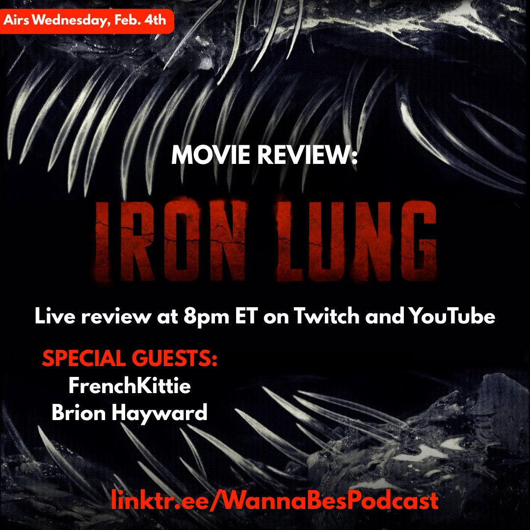 PodcastWanna's tweet photo. Tonight we will be live at 8pm ET on Twitch and YouTube for our #MovieReivew of @markiplier's debut film, #IronLung!

We will be joined by special guests @FrenchKittie and Brion Hayward. Don't forget the popcorn!
https://t.co/gUXnNOCRJk https://t.co/lx7iDntgHd