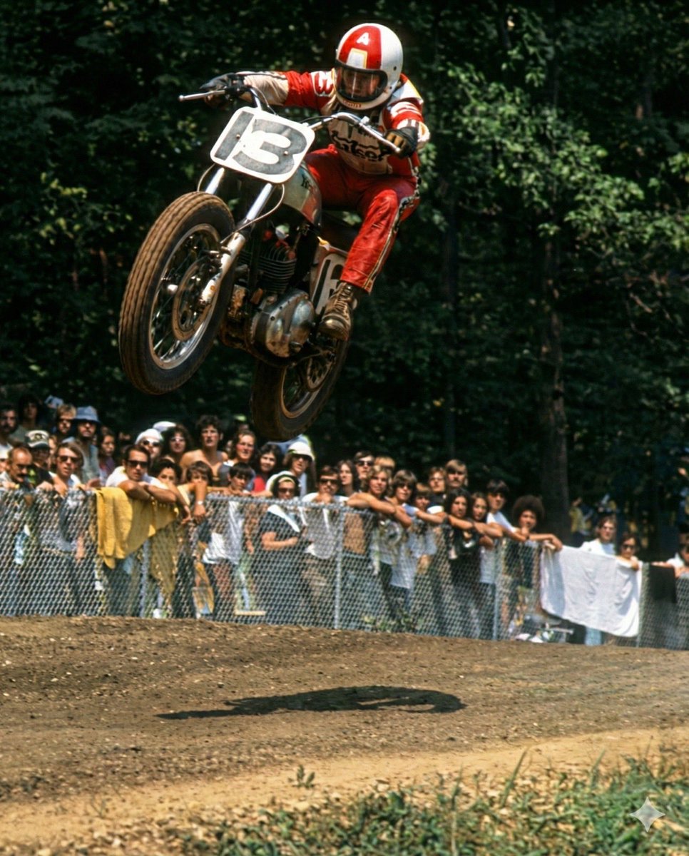 Dave Aldana
Norton Commando 750 by Ron Wood
Peoria TT (Illinois, USA)
1973

Restored image by AI

Is that info correct <a href="/DennisNoyes/">Dennis Noyes</a>?