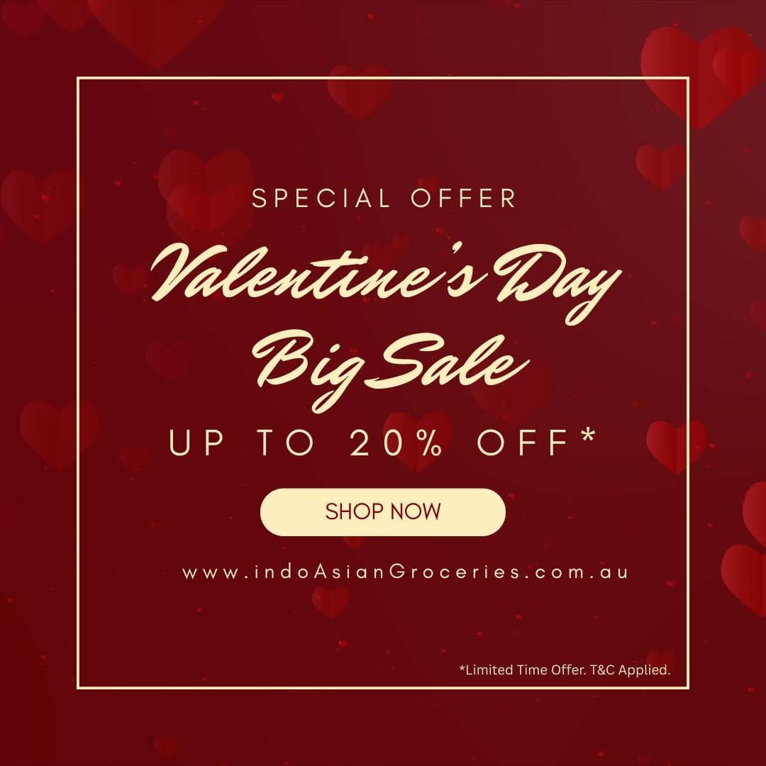 IndoAsianGrocer's tweet photo. 💝 Love is in the air… and so are BIG SAVINGS!

🔥 𝗩𝗮𝗹𝗲𝗻𝘁𝗶𝗻𝗲’𝘀 𝗗𝗮𝘆 𝗦𝗽𝗲𝗰𝗶𝗮𝗹 𝗦𝗮𝗹𝗲 – 𝗨𝗣 𝗧𝗢 𝟮𝟬% 𝗢𝗙𝗙* 🛒

🛍️ Shop now: https://t.co/ec3DB9DXT8

#ValentinesDaySale #BigSavings #IndoAsianGroceries #ShopOnlineAustralia

👉 𝗦𝗵𝗼𝗽 𝗻𝗼𝘄 https://t.co/hGKDFTNmou