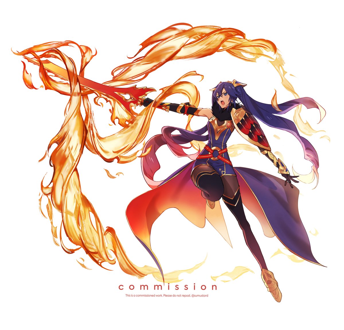 Laevateinborne Lucina 
commissioned by <a href="/atma909/">JV -COMMISSIONS CLOSED-</a>
outfit designed by @shutwig
Thank you! ✨ 
#Lucina #FireEmblem #Laevatein #ルキナ