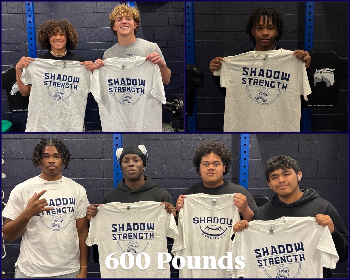 defendtheridge's tweet photo. Congrats to the newest members of the 800 pound and 600 pound club! Squat, Bench & PowerClean!
-
#ShadowStrength #DefendTheRidge #WeightRoom #ShadowFootball #702HSFB 🏈 https://t.co/hsqrmM2Rbv